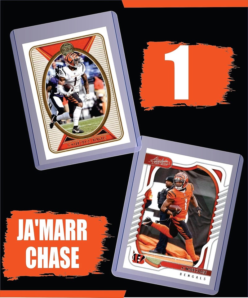 Chaser Ja'Marr Chase (5) Assorted Football Cards Gift Pack - Image 2